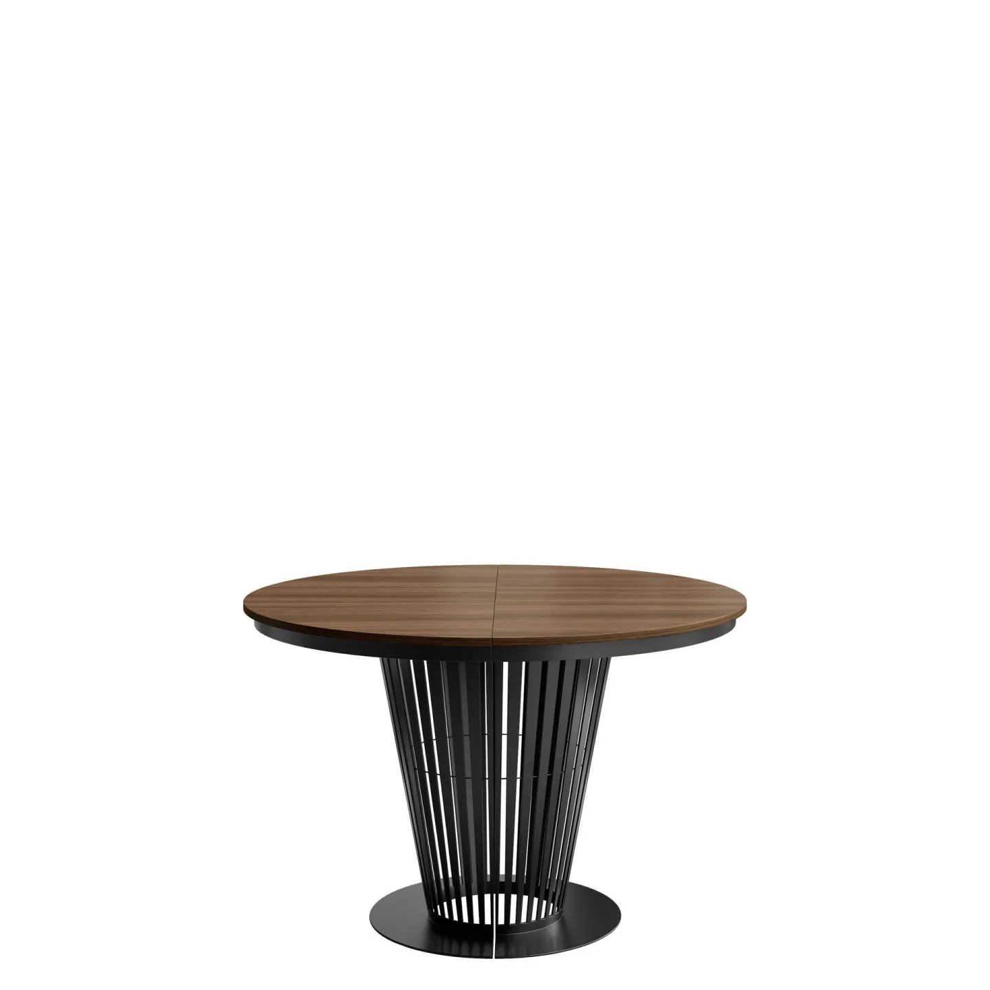 Cedra Runt Matbord 120-196 cm - svart, brun