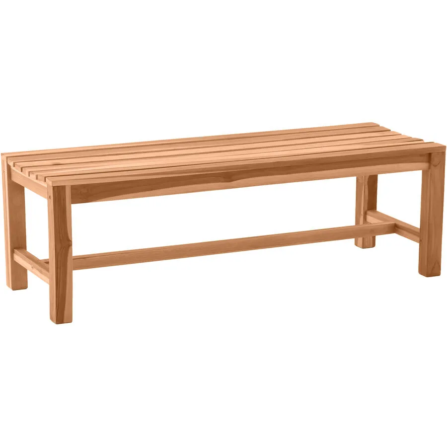 Gartenbank Veit Natur Teak B 150 T 42 H 45 cm