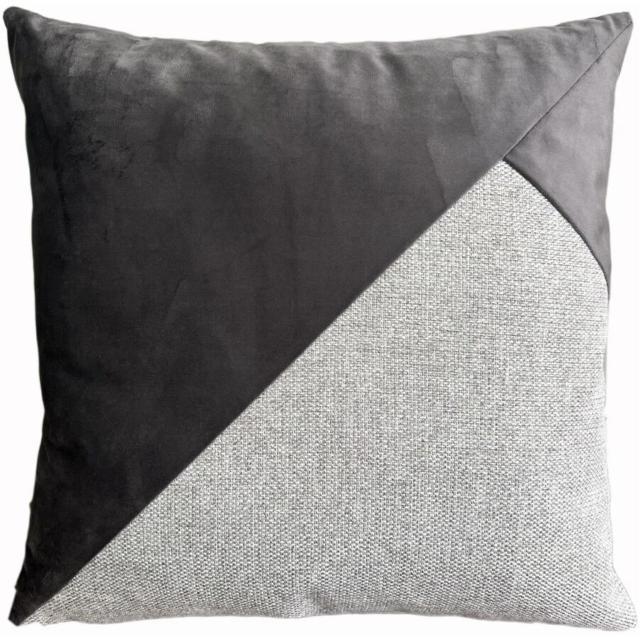Zierkissen Zoey Silber Polyester 45 cm 45 cm