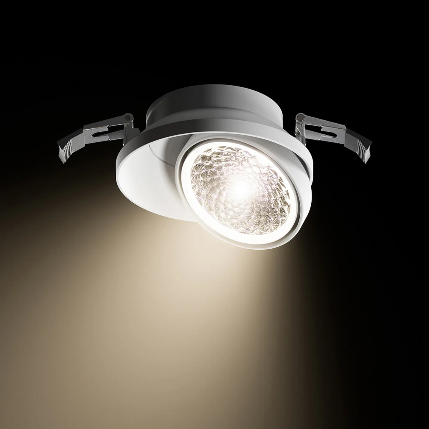 Nivo LED-Einbauspot, weiß, 50°, 14 cm schwenkbar dim - Sigor - Wohnzimmer - Modern - Aluminium - Einflammig