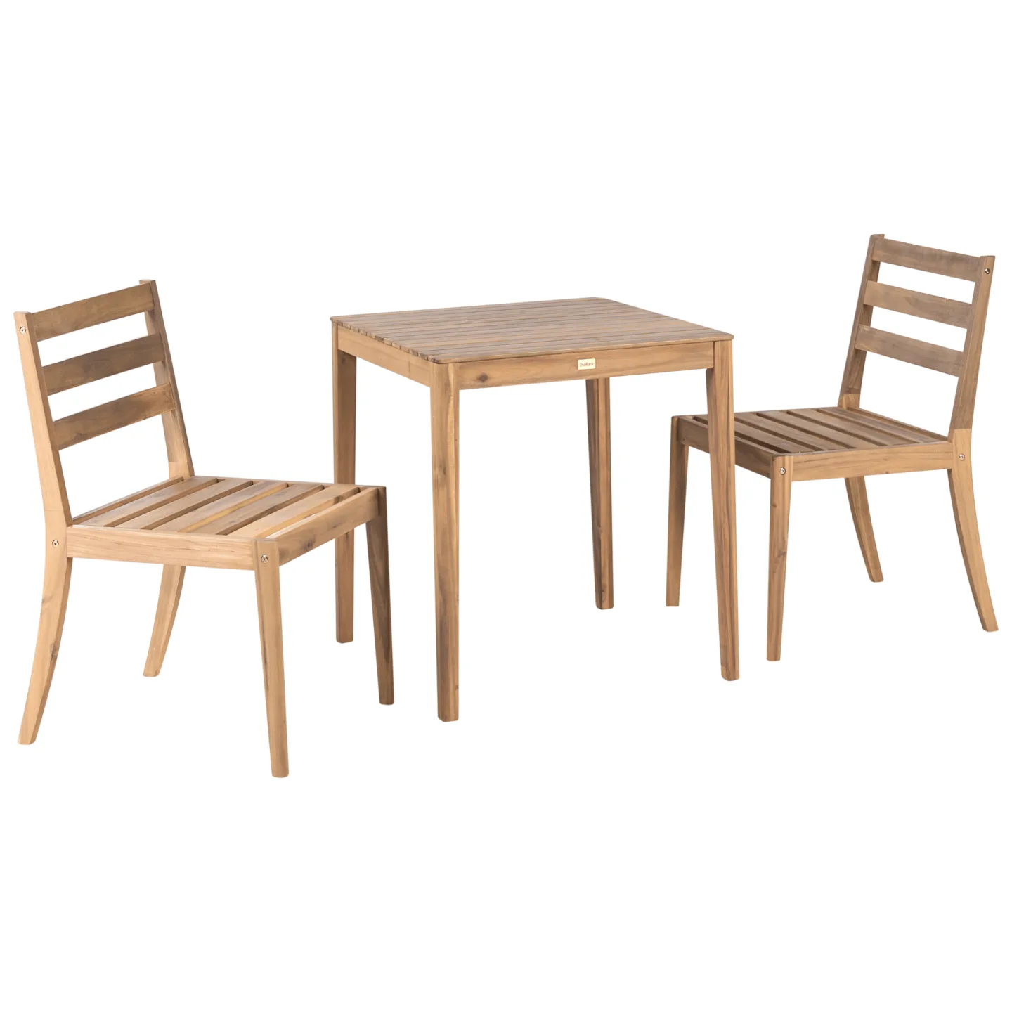 Caféset utomhus Chioggia Akaciaträ - Brun