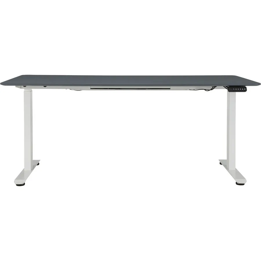 Schreibtisch Lario weiss/schwarz MDF Höhenverstellbar B 180 T 80 cm
