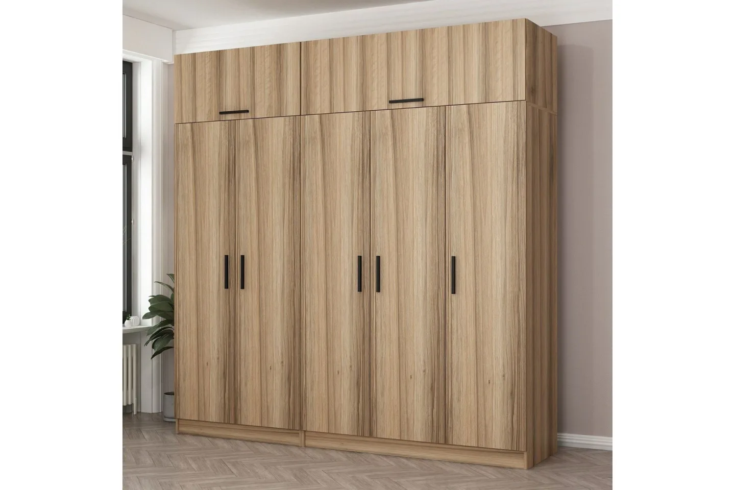 Fruitland Garderob 225 cm - Brun
