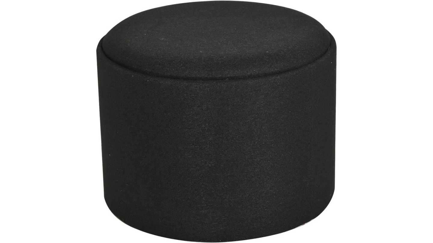 Velmira Puff 56 cm Rund - Svart