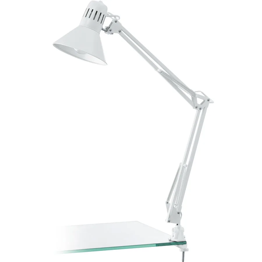 Eglo Tischlampe Firmo Weiss Stahl/Kunststoff - Farbe: weiss glanz - Material: Kunststoff/Stahl