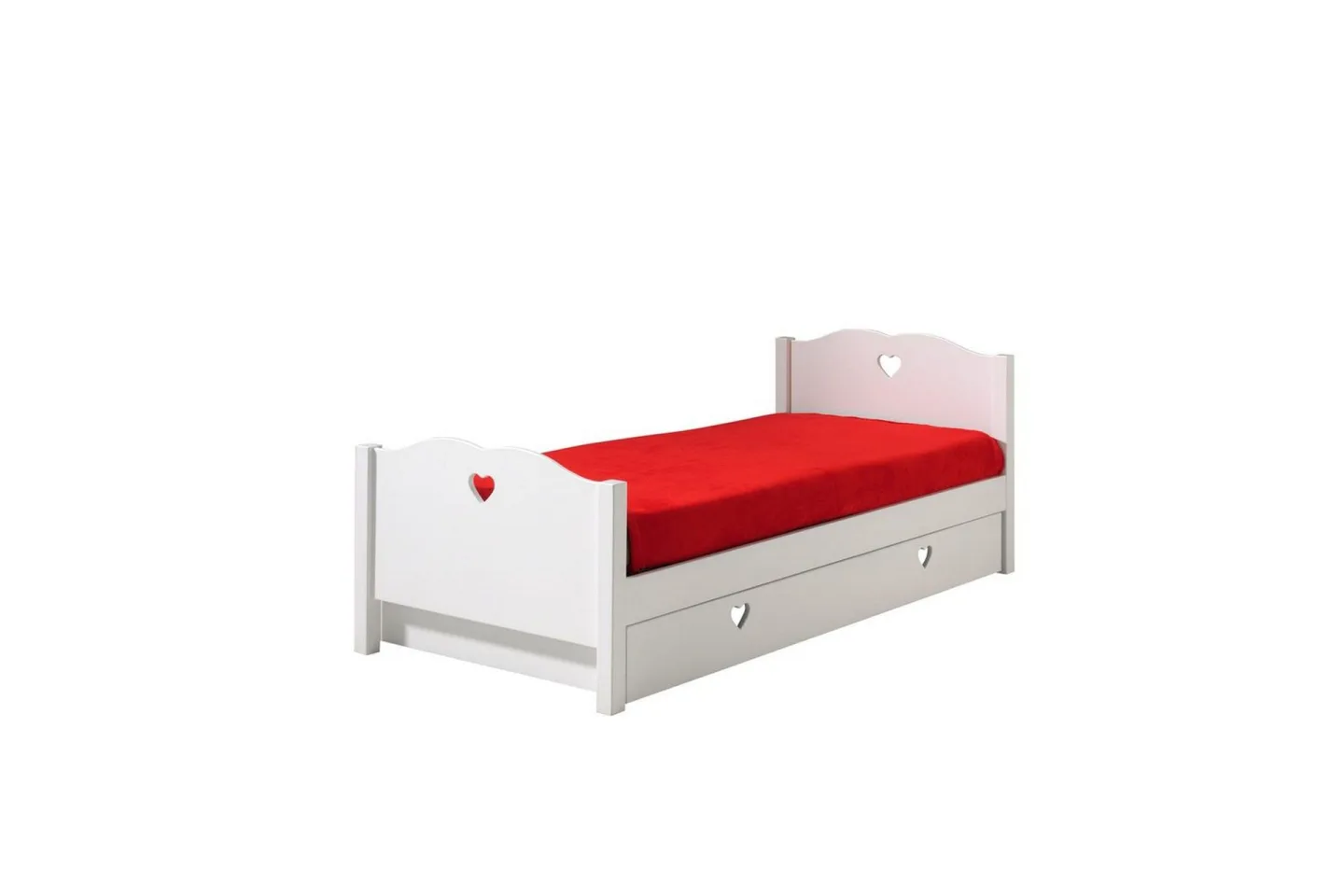 Säng med låda Amori 90 x 200 cm White -