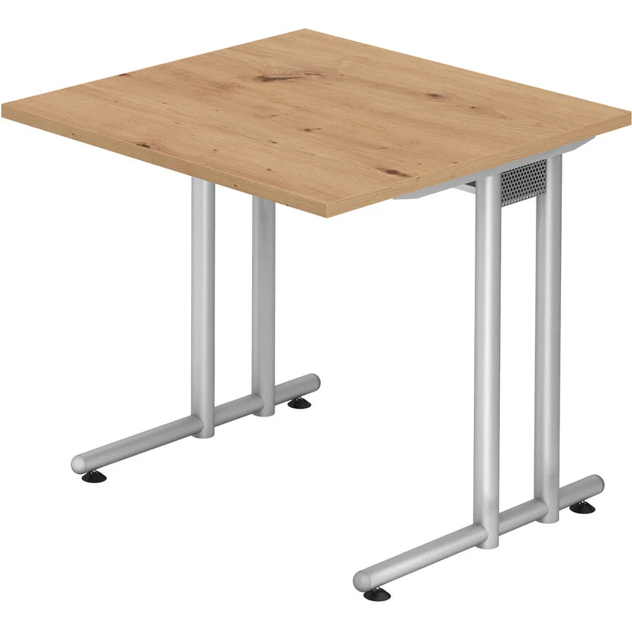 Schreibtisch Office Asteiche Holzwerkstoff B 80 T 80 cm