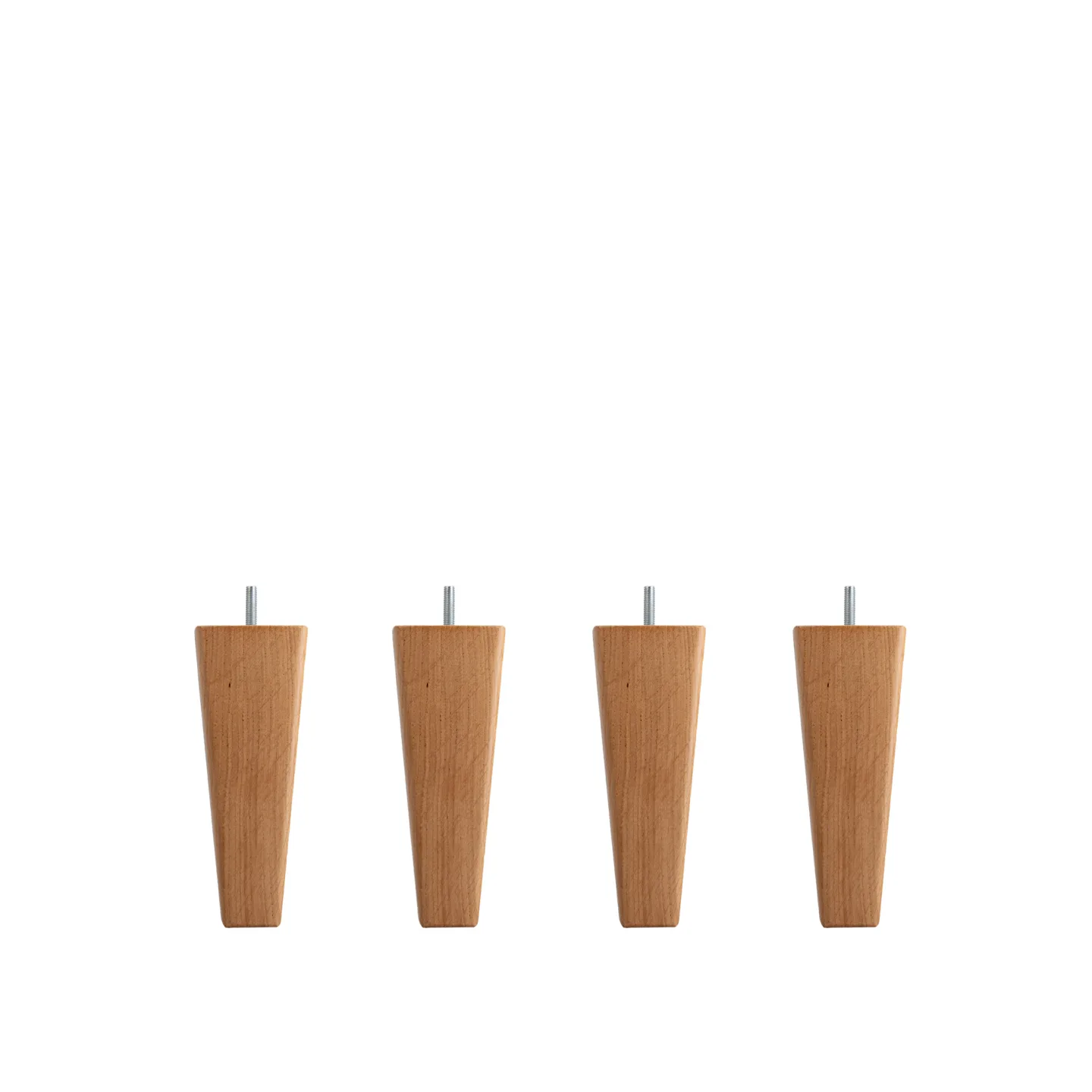 DUX - DUX SC sängben konisk ek 12 cm 4-pack - Sängben - Träfärgad - Trä