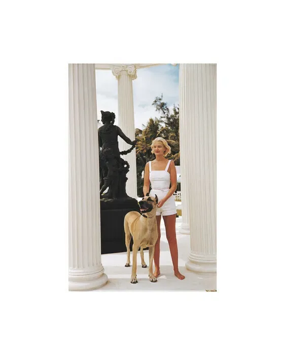 C.Z. Guest with Her Great Dane