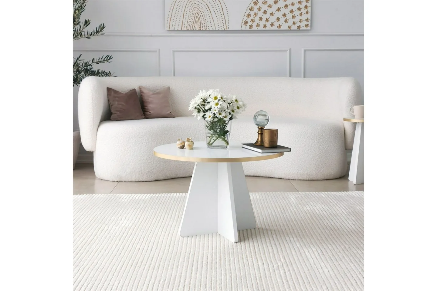 Munne Soffbord 60 cm - Vit