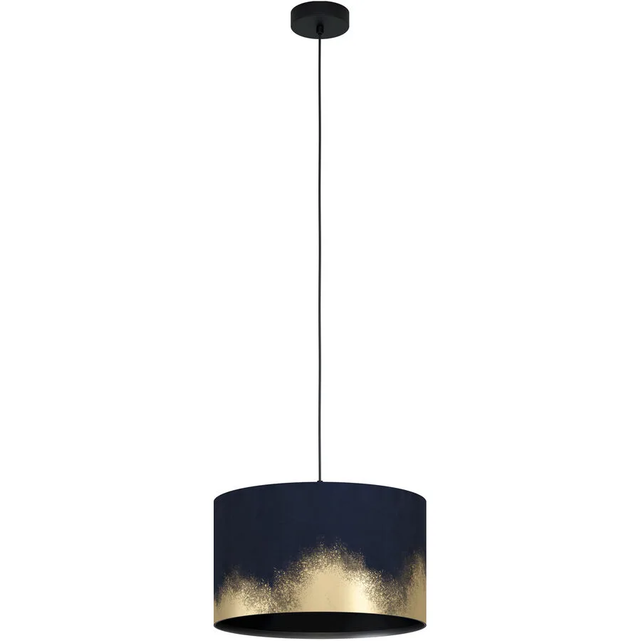 Eglo Pendellampe Casuarita Schwarz Stahl 38 cm 150 cm