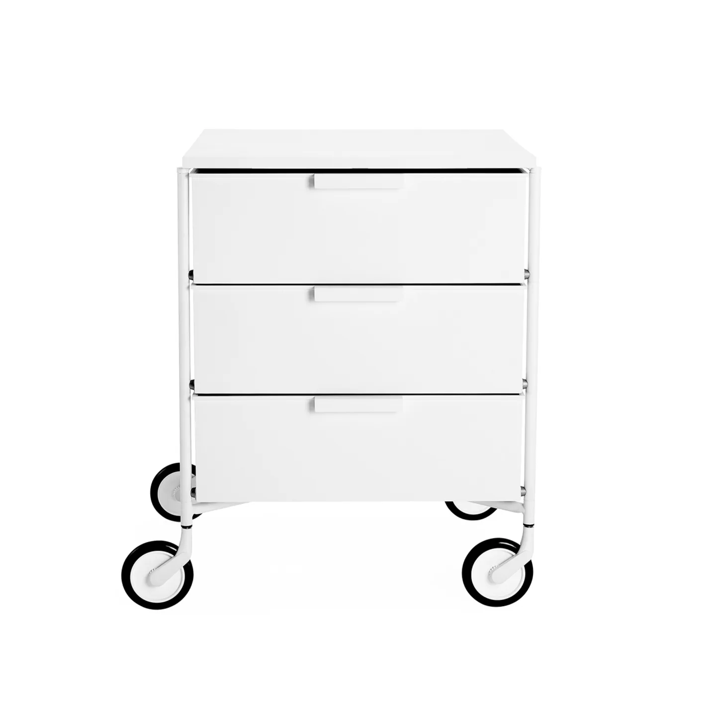 Kartell - Mobil Mat - 3 Drawers White - Hurtsar - Antonio Citterio - Vit - Metall/Plast
