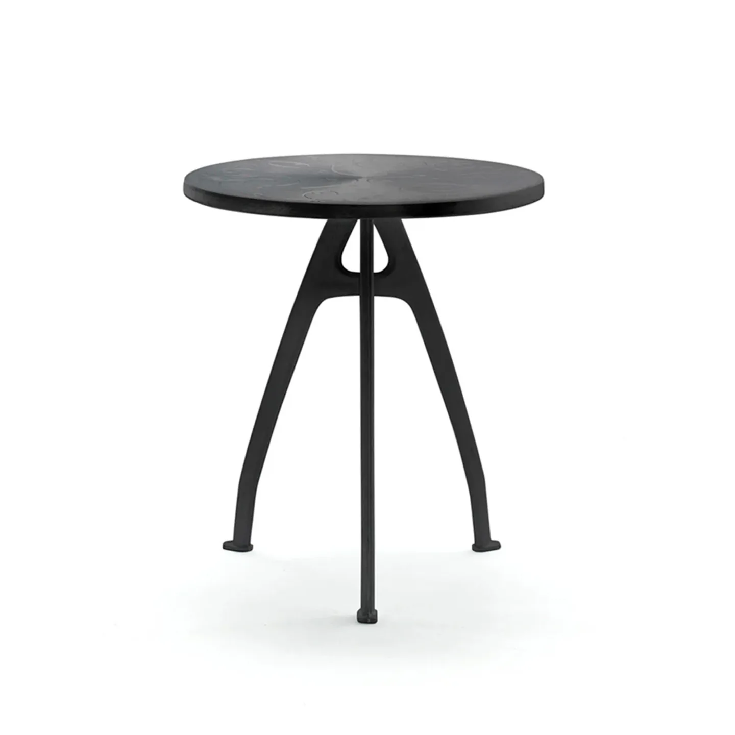 Byarums Bruk - Bord Odd - Slinga Ø 65 Svartlack/Svartlack - Småbord och sidobord utomhus - Mårten Cyrén - Svart - Metall