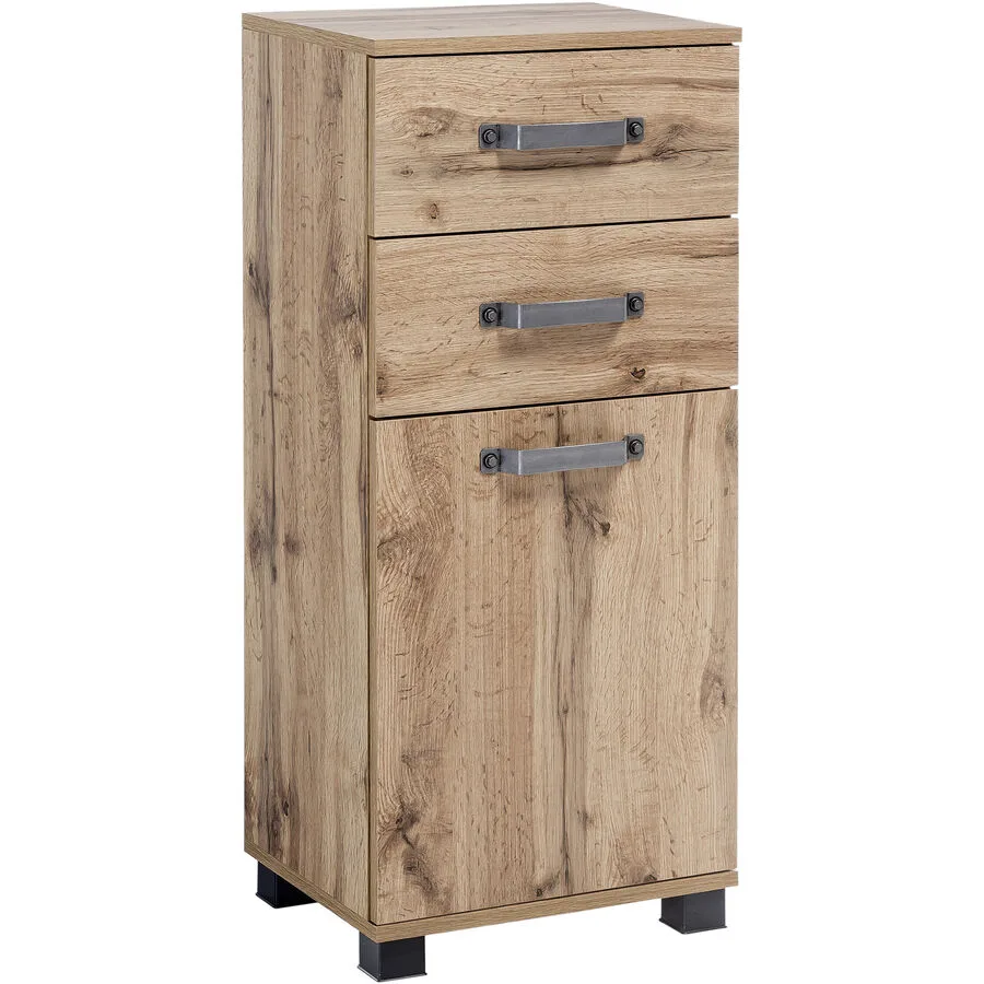 Unterschrank Esja eiche landhaus Holzwerkstoff B 40.3 T 32 cm H 94.8 cm