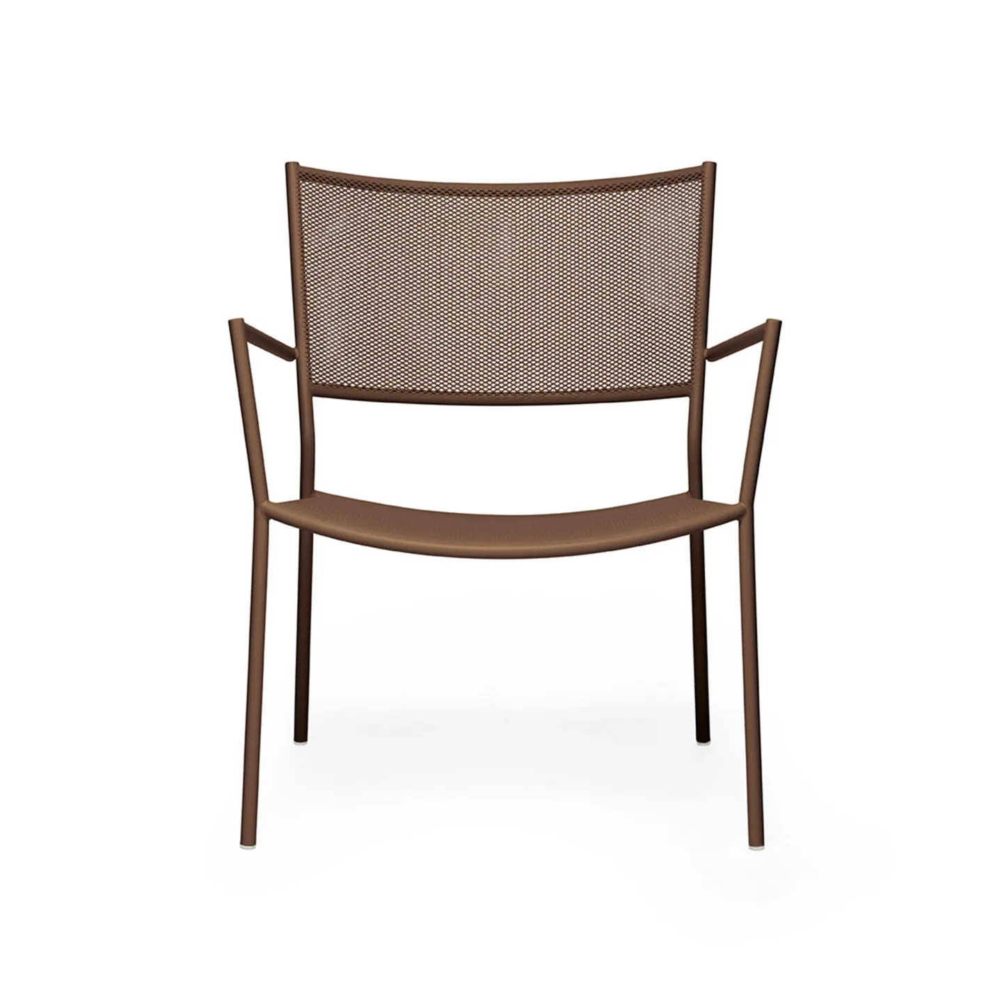 Massproductions - Jig Mesh Easy Chair, Stone Grey - Fåtöljer utomhus - Chris Martin - Grå - Metall