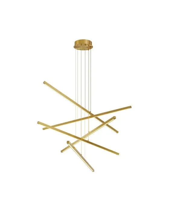 Kimpton taklampa mässing