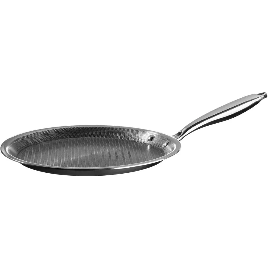 MÄSER Crêpes-Pfanne Hestia Schwarz/Silber Edelstahl 28 cm
