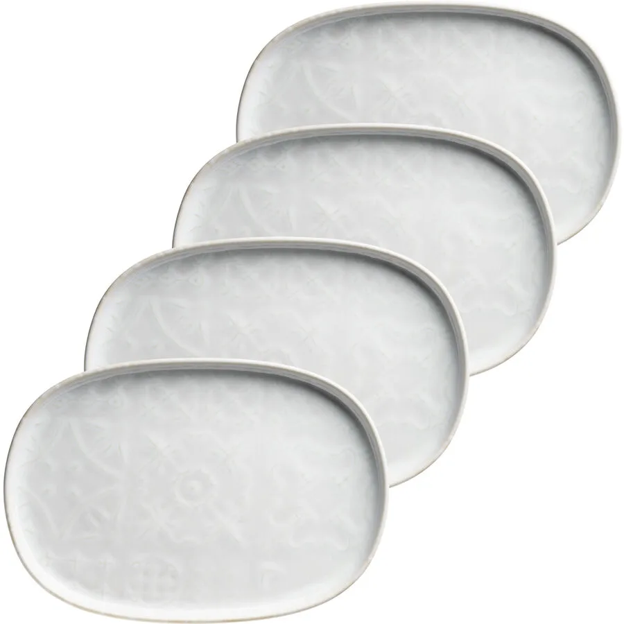 MÄSER Platten-Set Trad. Tiles Weiss Steinzeug 33 cm 23 cm