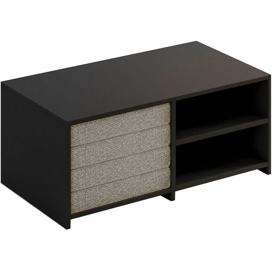 Salontisch Georis Anthrazit 100% Melaminbeschichtete Kiefer B 90 T 45 cm