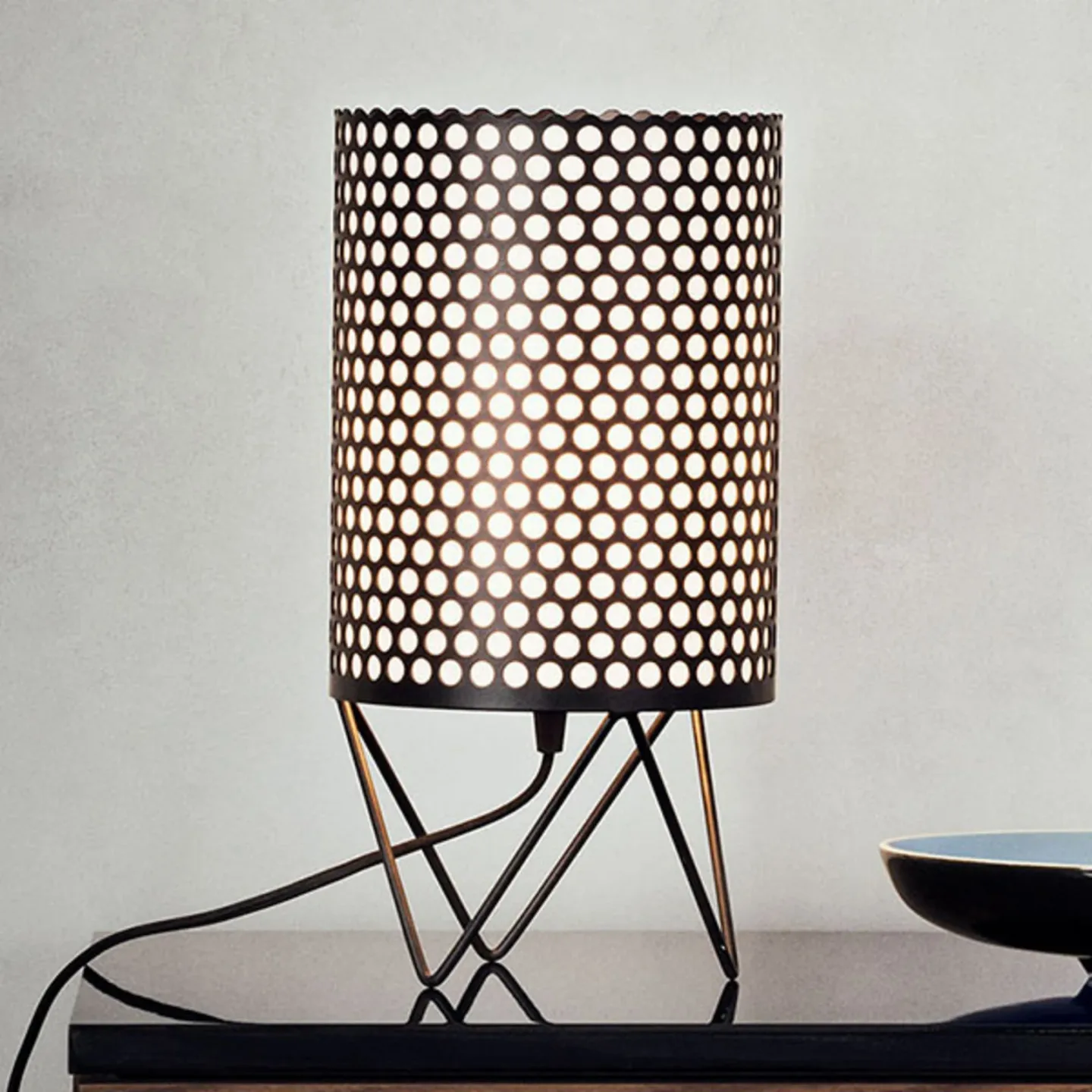ABC Tischleuchte Schwarz - GUBI Pedrera - Wohnzimmer - Design - Metall - Einflammig