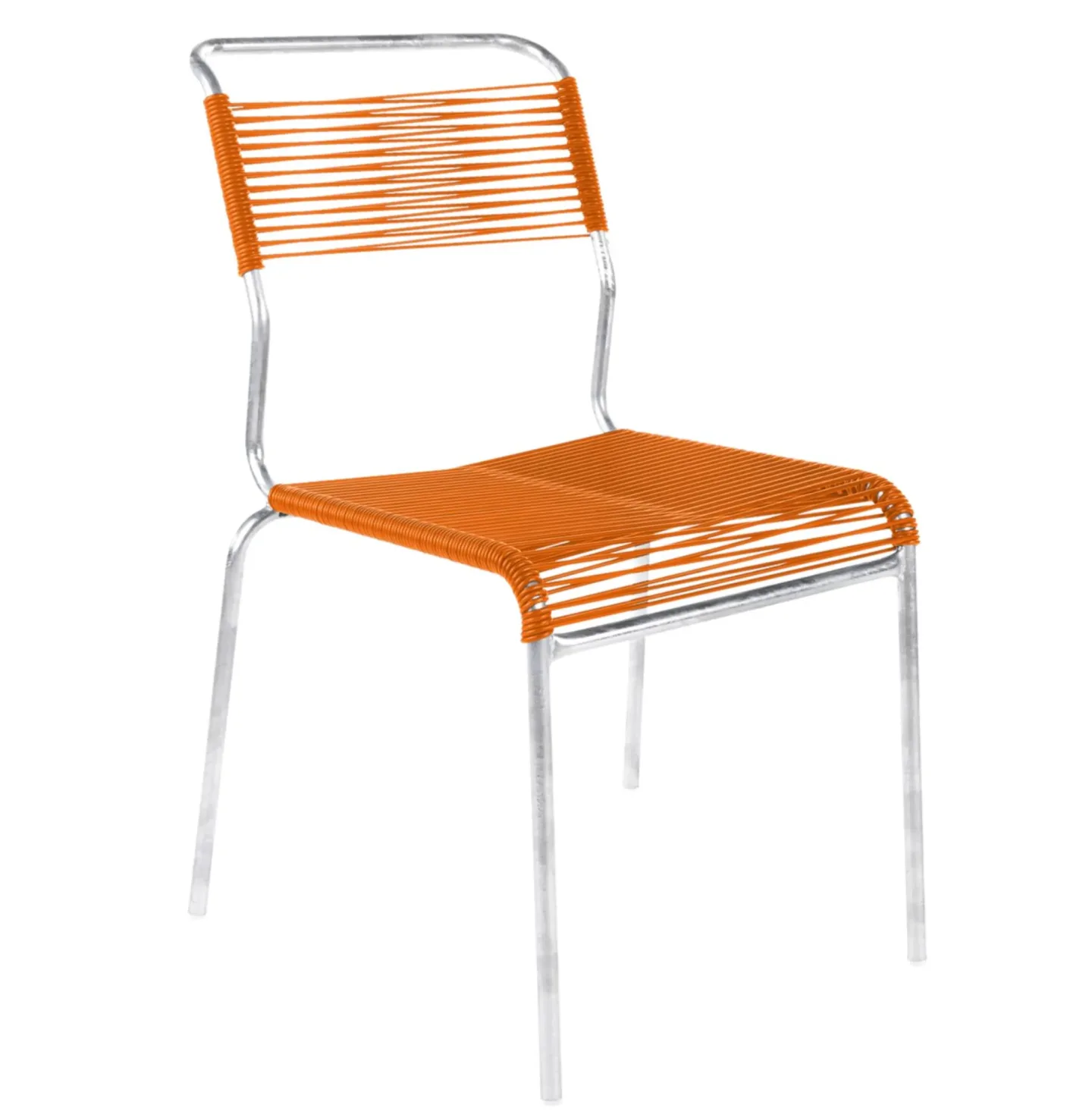 Schaffner Spaghetti-Stuhl Säntis Feuerverzinkt Orange | Schubiger Möbel