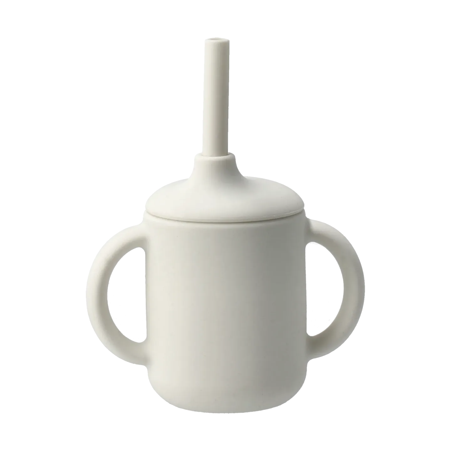 Scandi Living Idun Becher mit Strohhalm Silikon 120 ml Vanilla
