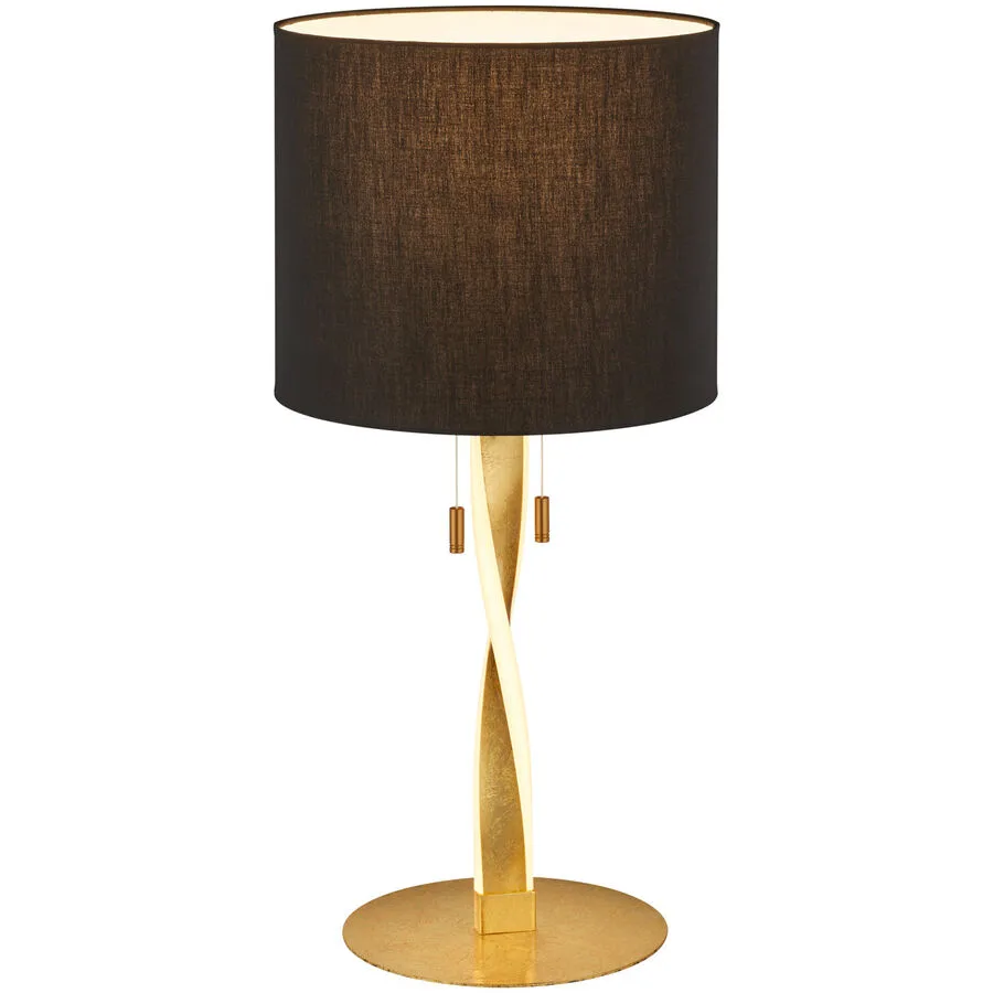 Tischlampe Sanin Gold Metall 30 cm 62 cm - Farbe: goldfarben
