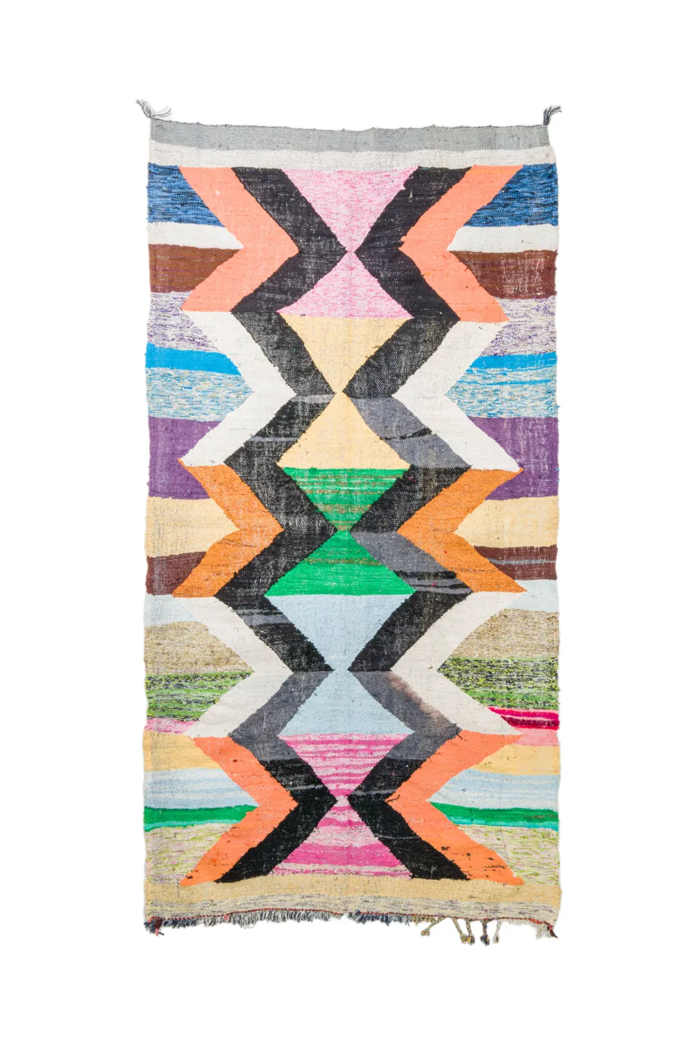 Marokkansk Boucherouite-teppe 155 x 295 cm (Størrelse: 155 x 295 cm)
