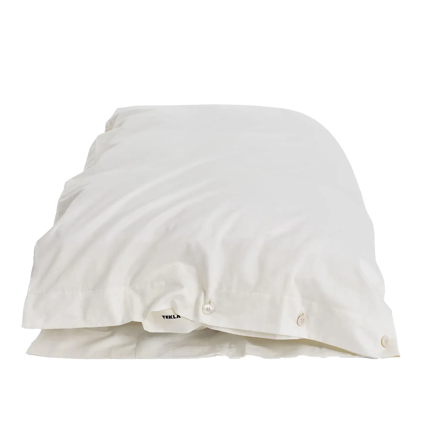 Tekla - Sateen Duvet Cover 220 x 220 cm Cloud White - Påslakan - Vit - Bomull