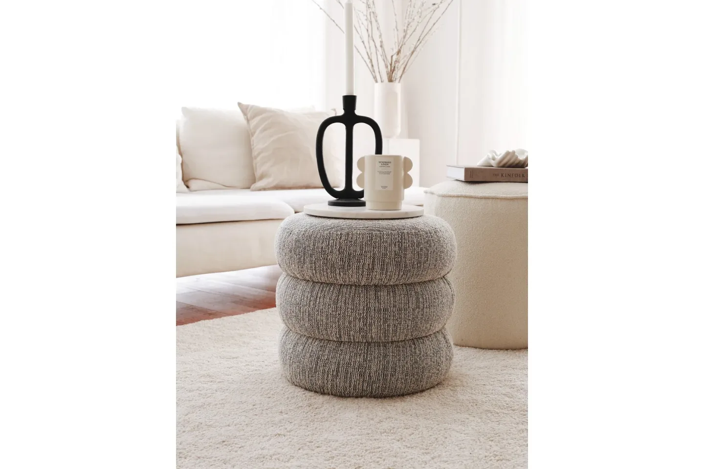 Musibat Sittpuff 40 cm - Grå