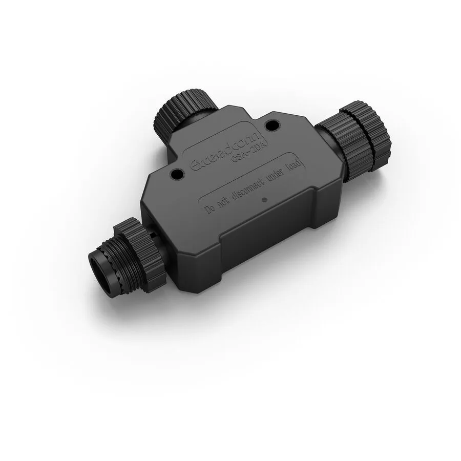 Stecker Philips Hue T-Stück Outdoor schwarz - Material: Kunststoff