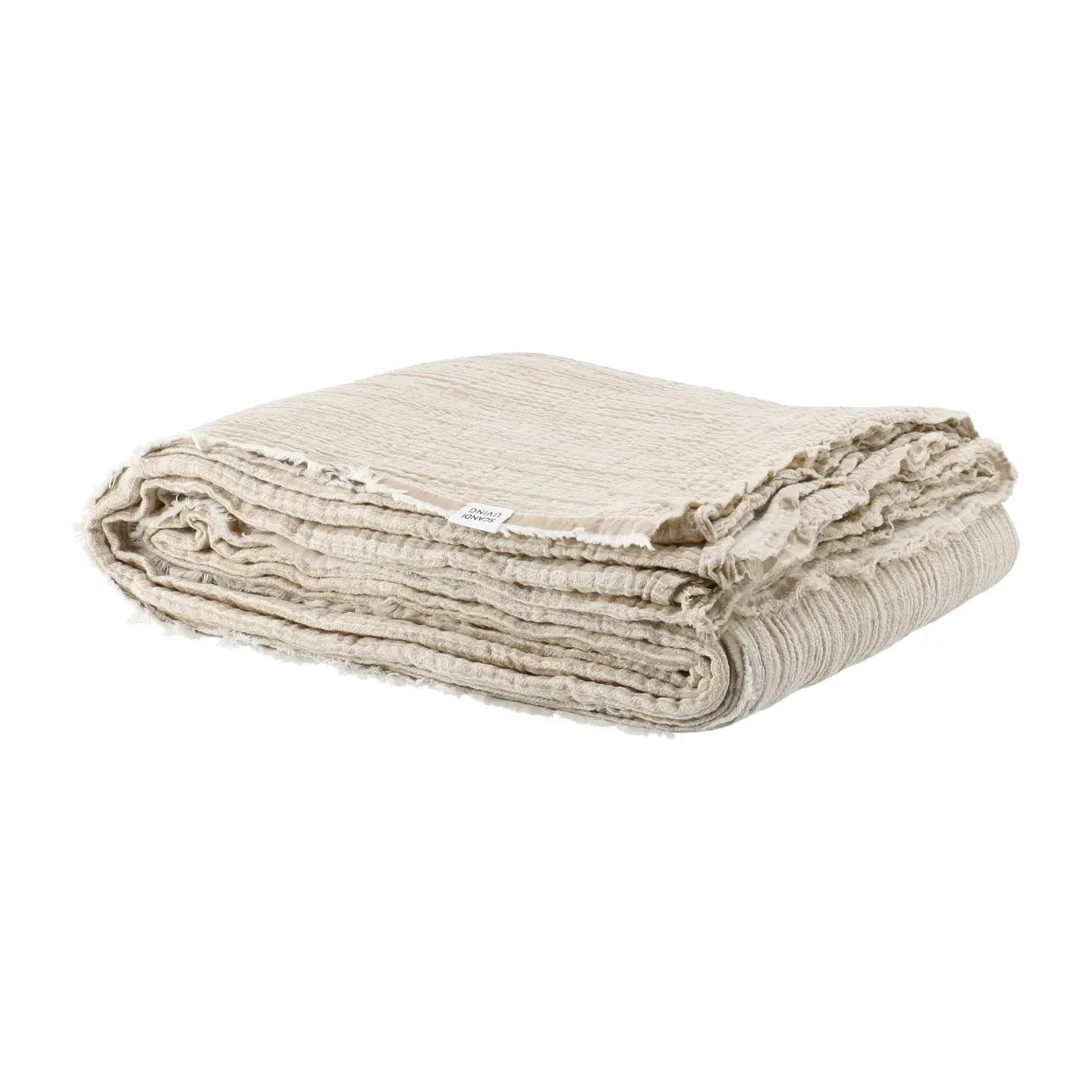 Scandi Living Breeze överkast 160x260cm Beige