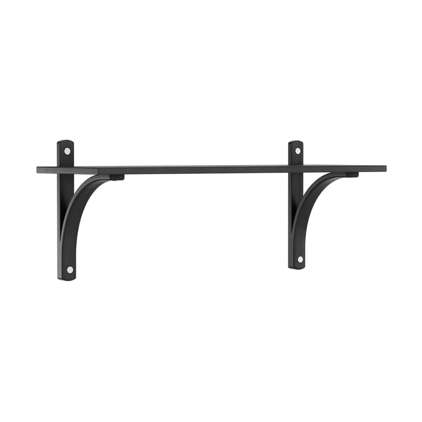 Swedese Levi Regal 1 Fachboden Schwarz lasierte Esche-Aluminium, 90 cm