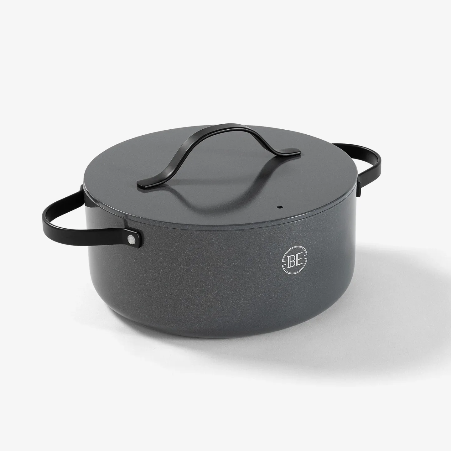 BE Living Essential Gryte m/lokk - Metallisk grå / Ø28cm