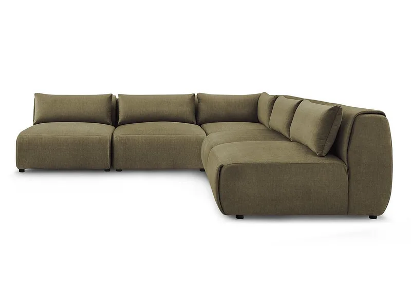 Ecksofa BOBOCHIC JEANNE Samt grün
