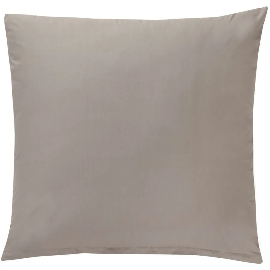 Kissenbezug Mia taupe Einfarbig Baumwolle B 65 T 65 cm