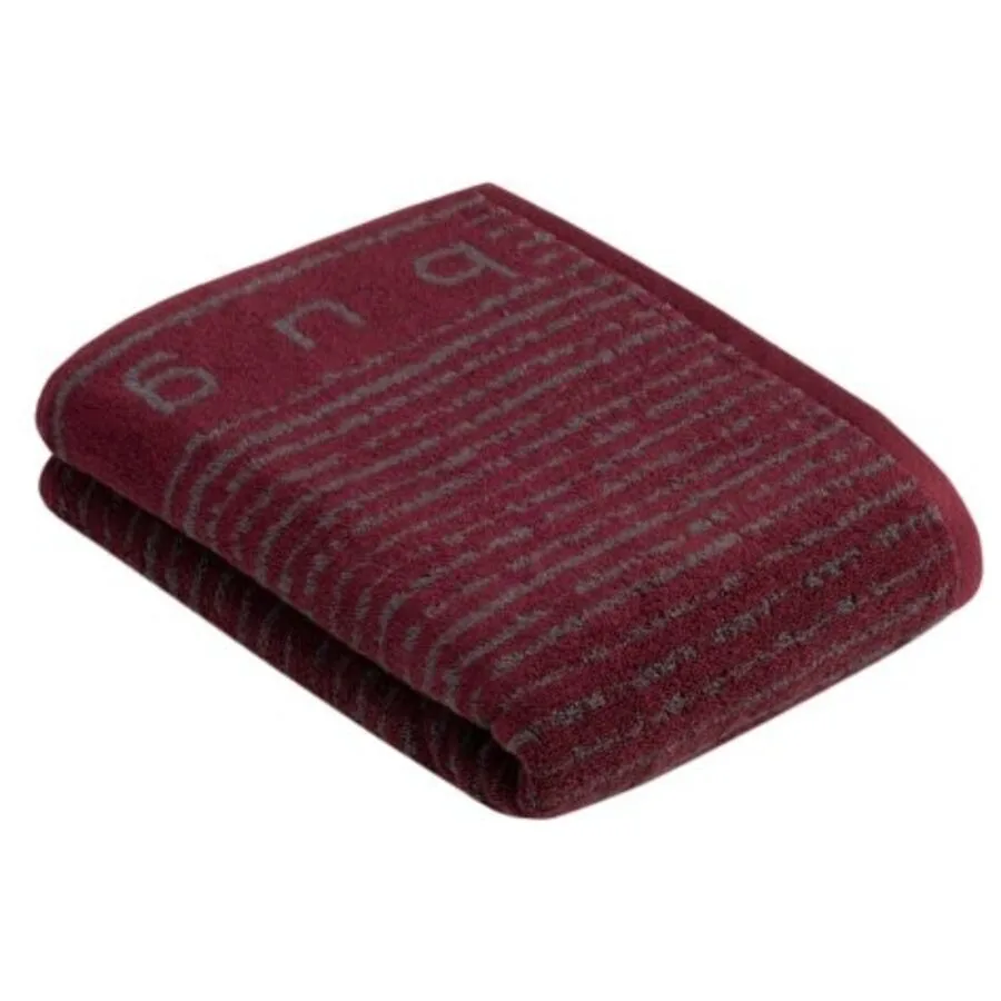 Bugatti Duschtuch Tiago Burgundy Baumwolle