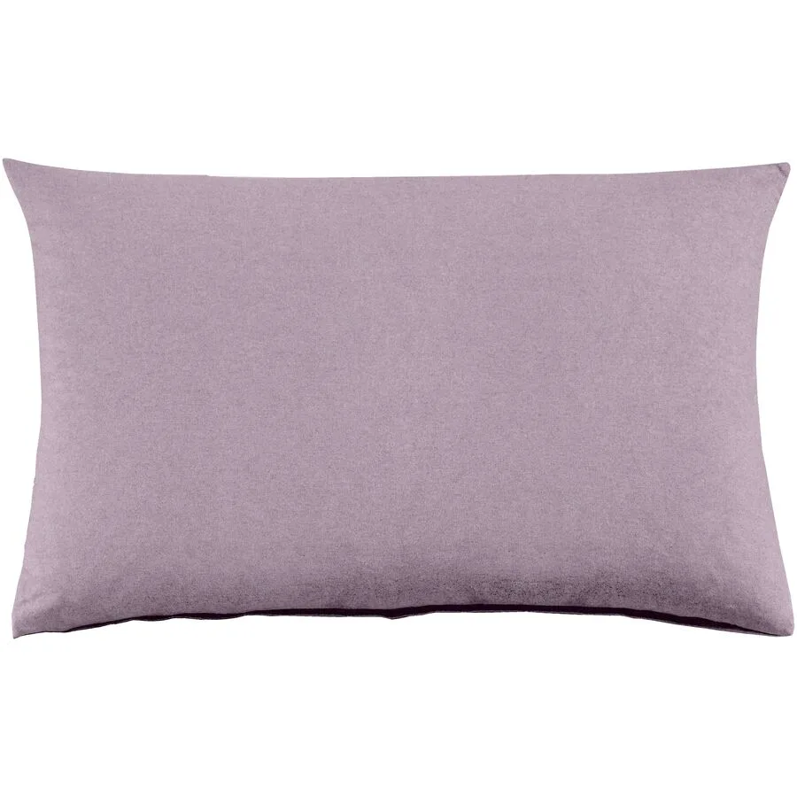 Kissenbezug Emma 50x70cm iris - Farbe: rosa - Material: 100% Baumwoll-Flanell, Heather Melange Optik