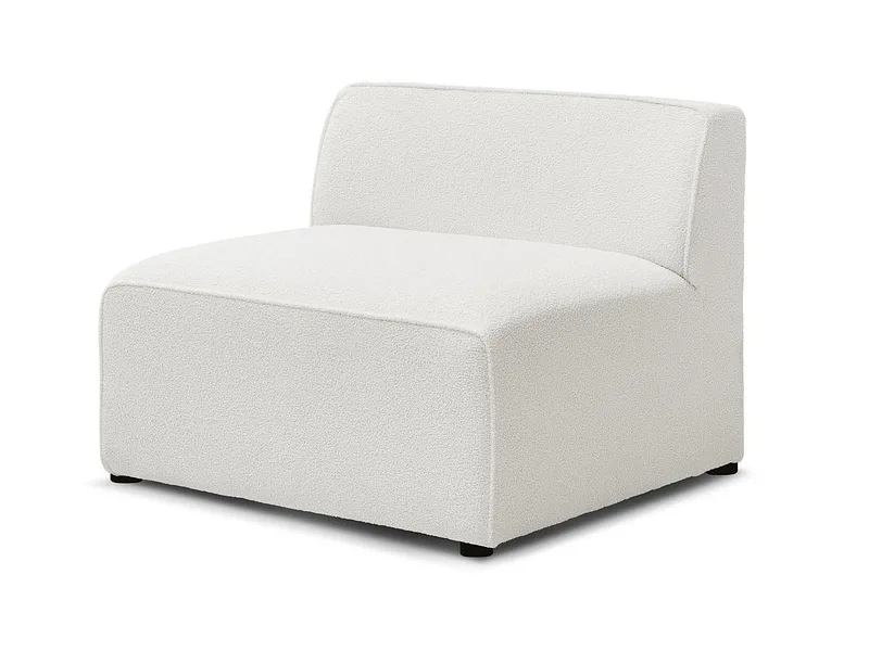 Modulare Sessel für Sofa BOBOCHIC MEGEVE Boucle-Stoff weiss