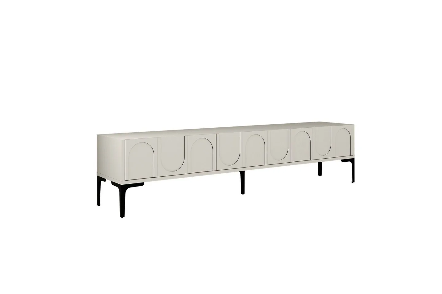 Hazim Tv-bänk 180 cm - Cream/Svart