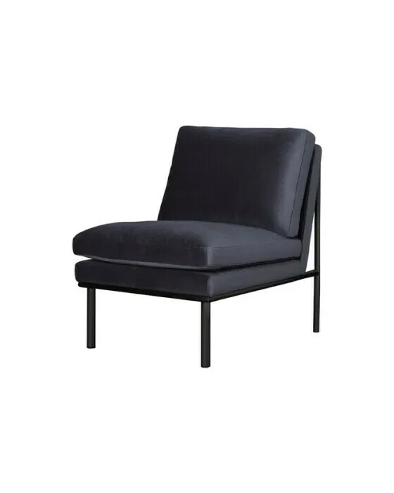 April Lounge Chair Black Pearl/Black
