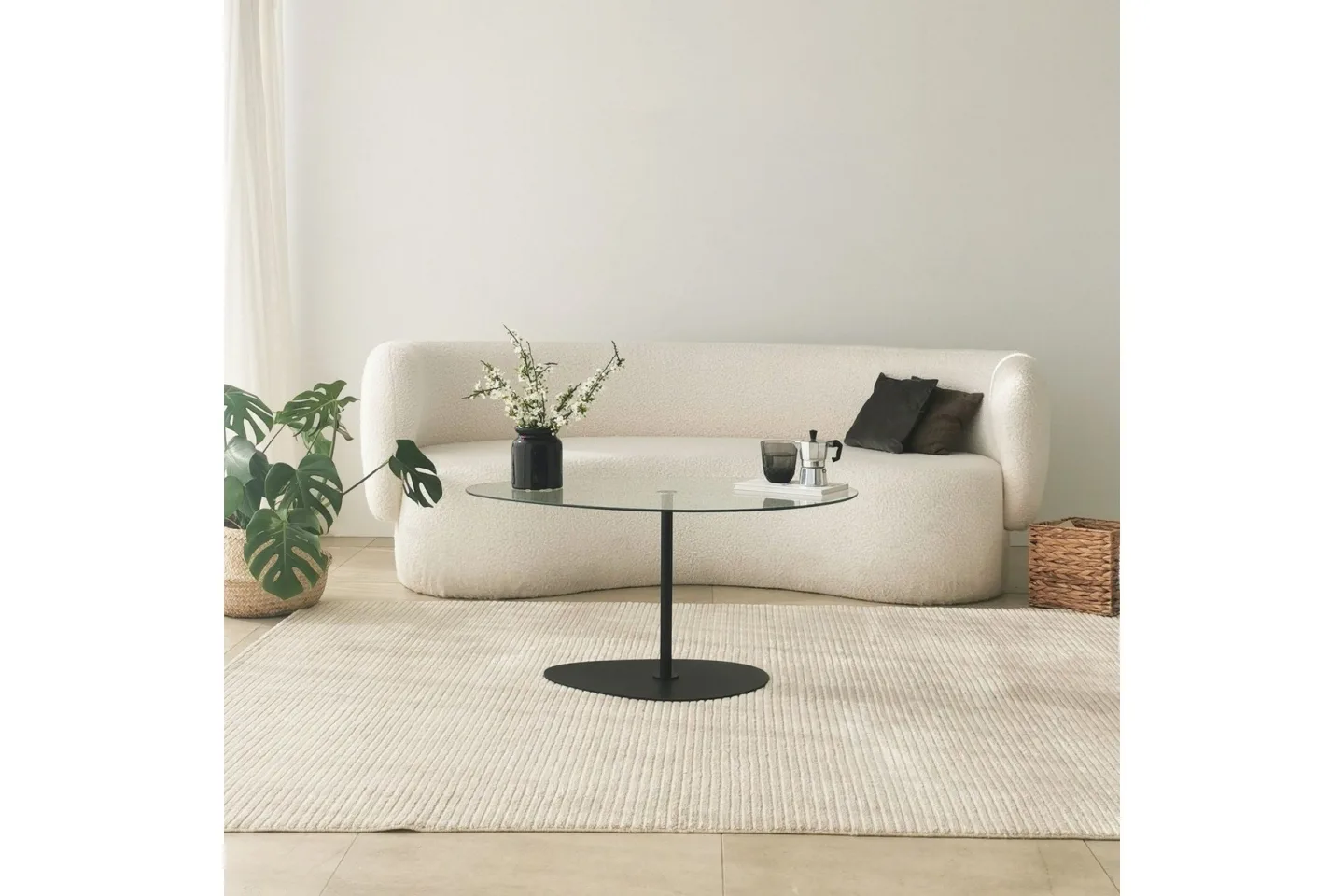 Svanabyn Soffbord 90 cm - Svart
