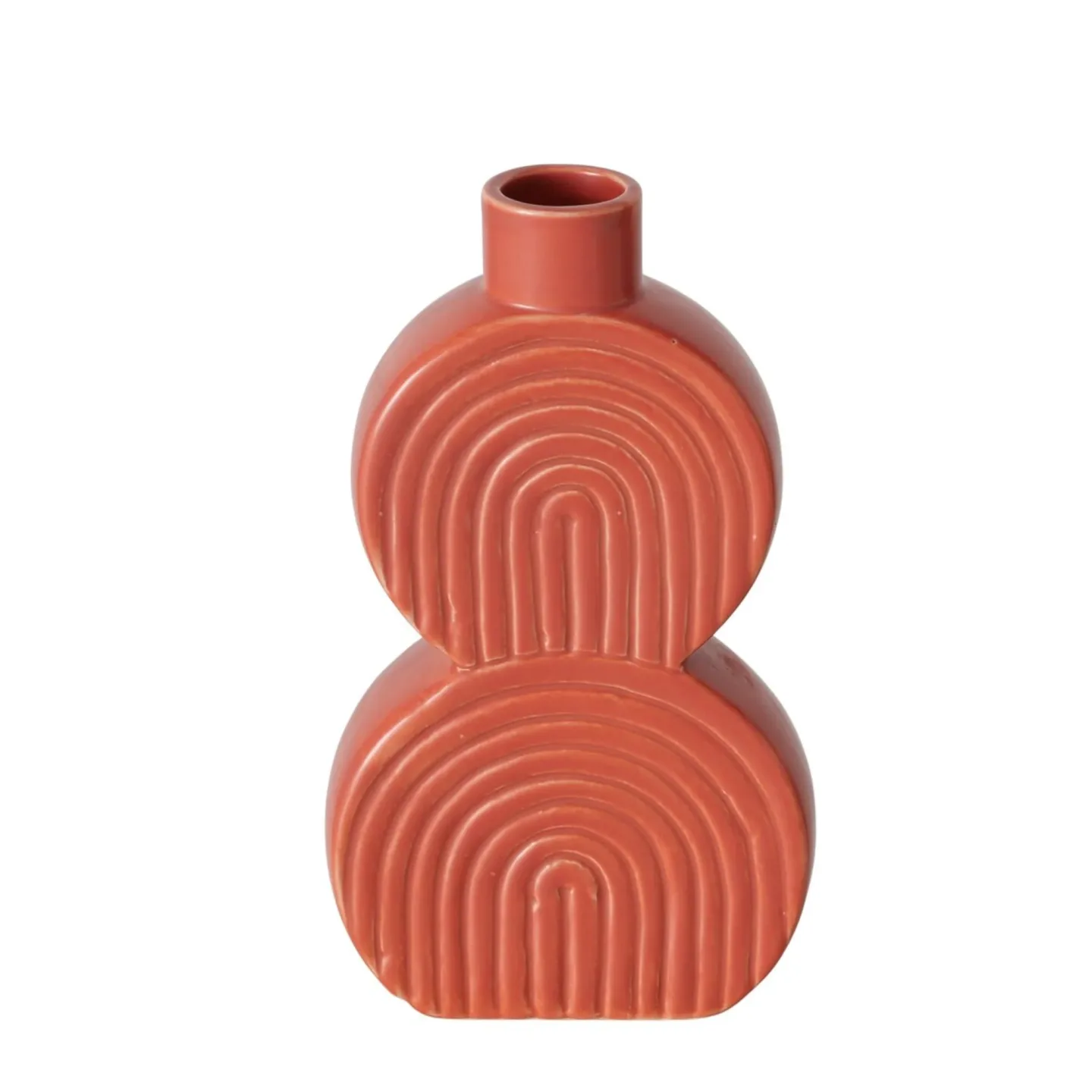 Boltze Vase Brenda, Porzellan, Orange | Schubiger Möbel