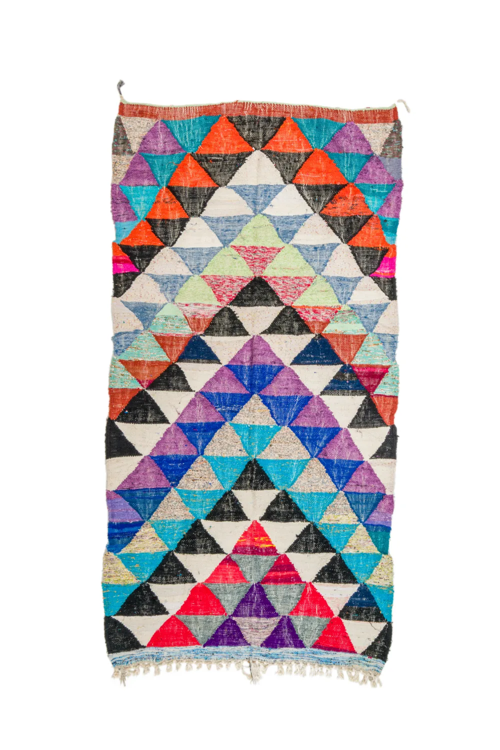 Marokkansk Boucherouite-teppe 130 x 250 cm (Størrelse: 130 x 250 cm)