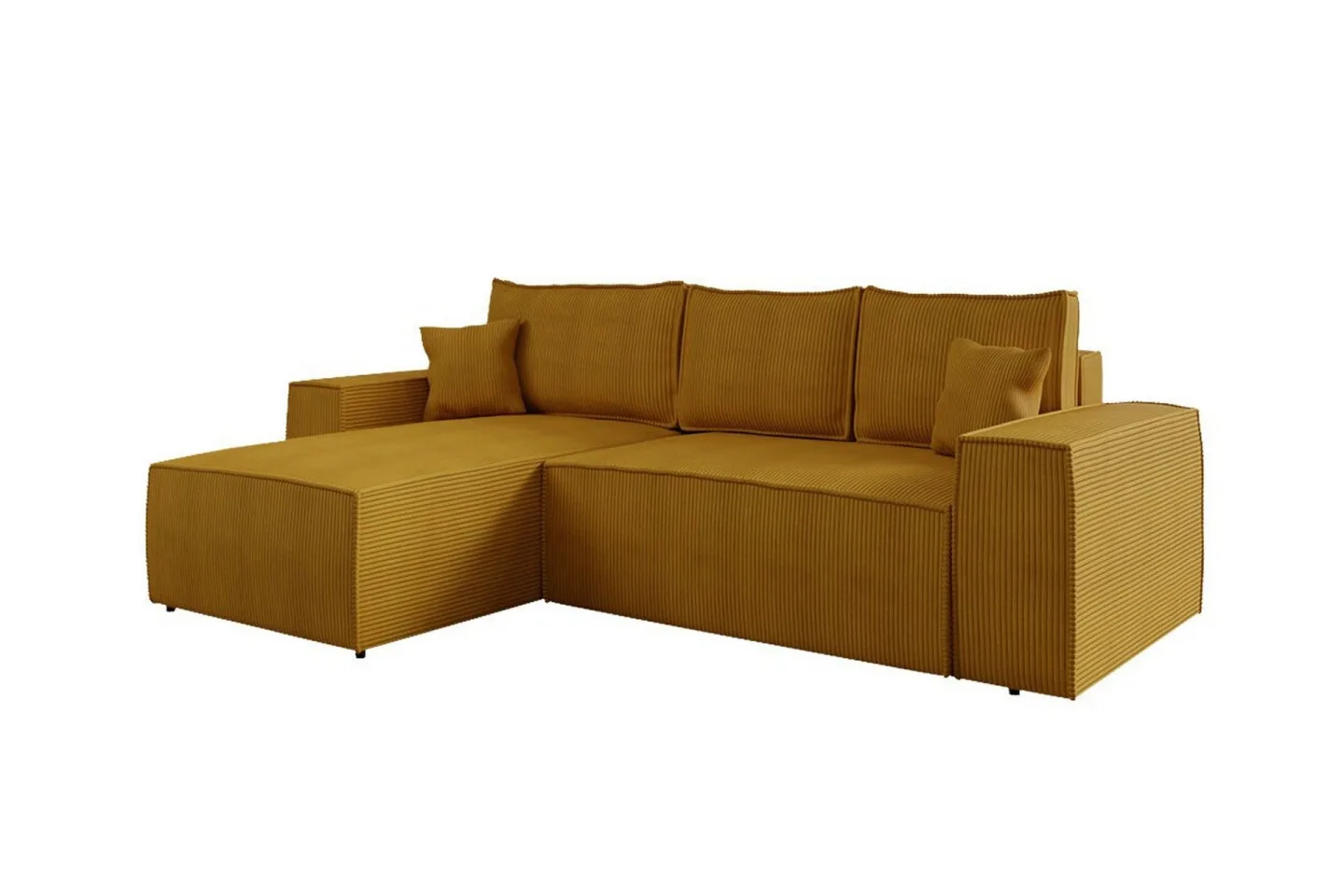 Knocklong 3-sits Hörnbäddsoffa - Gul