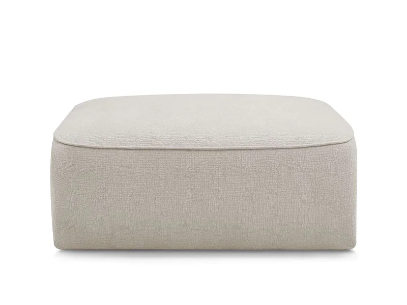 Hocker BOBOCHIC LEOPOLD 90x96x42cm stoff mit textur beige