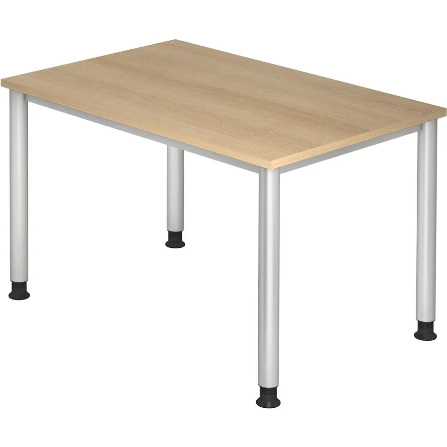 Schreibtisch Office eiche Holzwerkstoff Höhenverstellbar B 120 T 80 cm