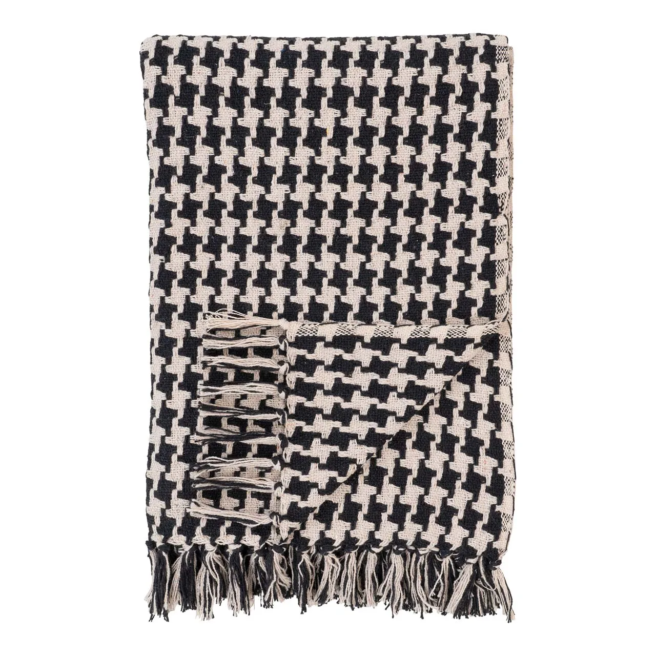 Side Plaid 130x180cm schwarz, beige.