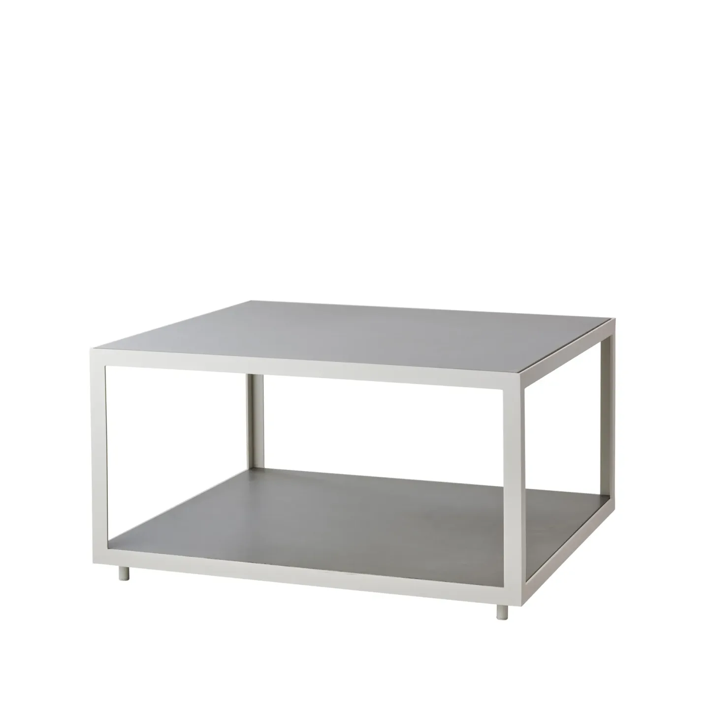 Cane-line Level soffbord keramik 79x79 cm Light grey-white