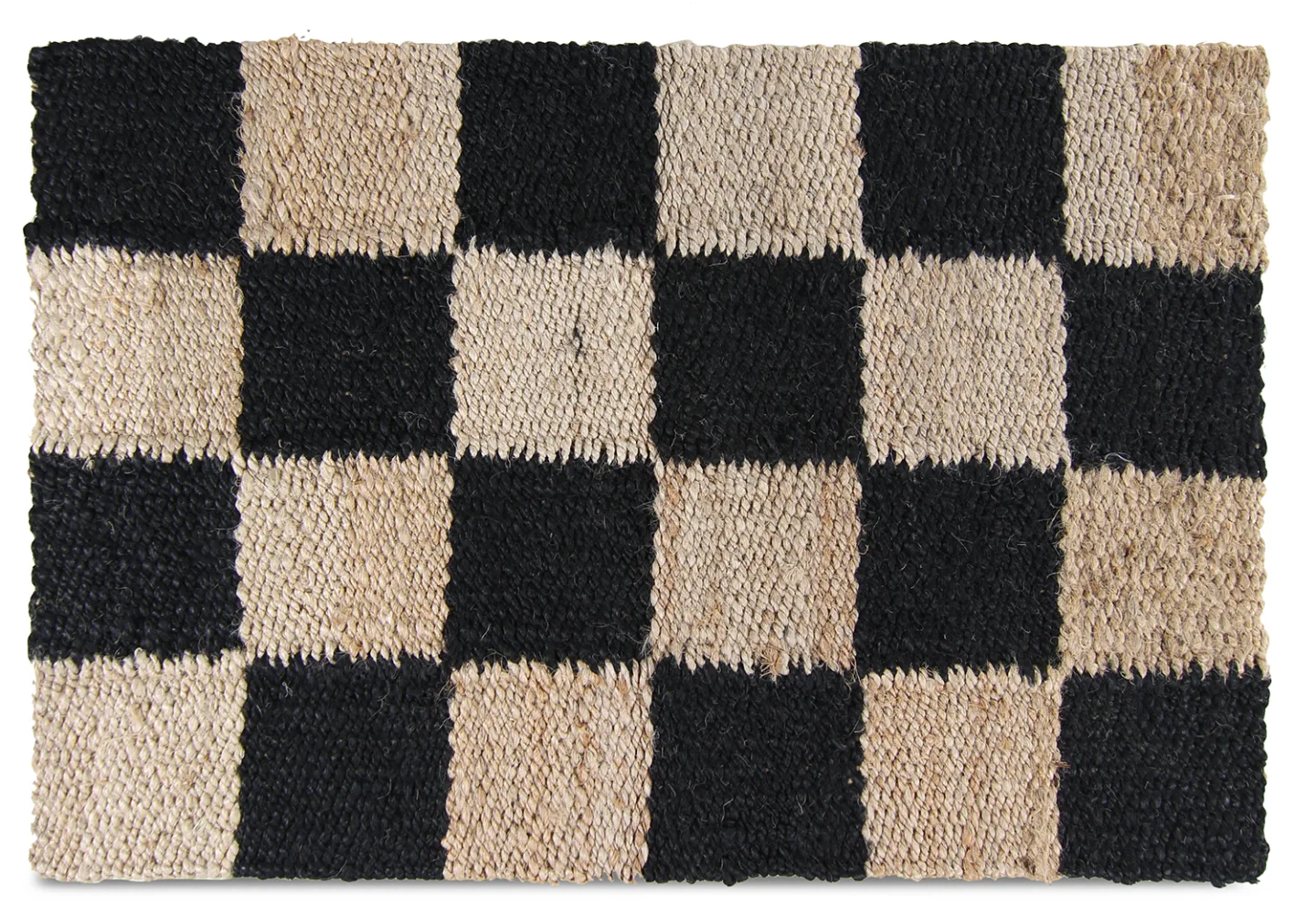 Dørmatte - Eloise (natur/svart) (Størrelse: 60 x 90 cm)